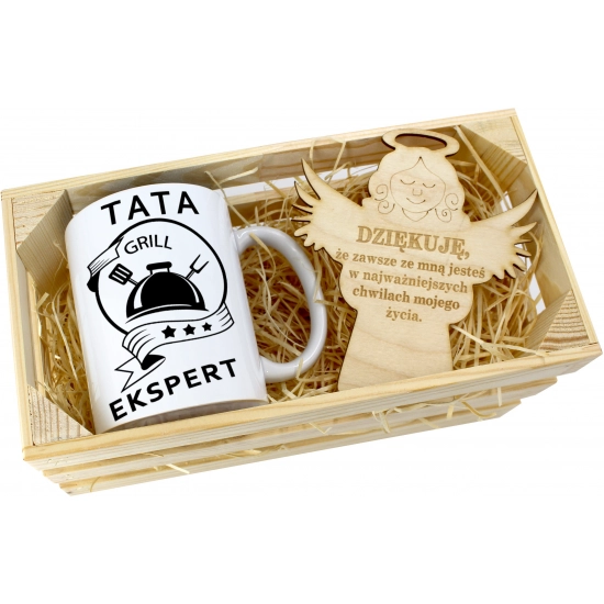 KUBEK W SKRZYNCE NA PREZENT DZIEŃ OJCA TATY TATA