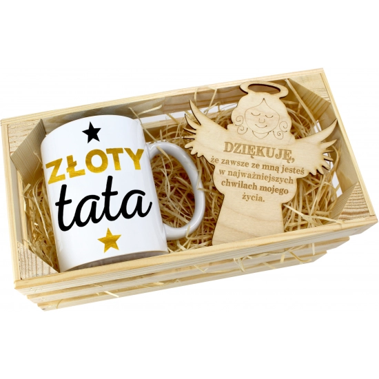 KUBEK W SKRZYNCE NA PREZENT DZIEŃ OJCA TATY TATA