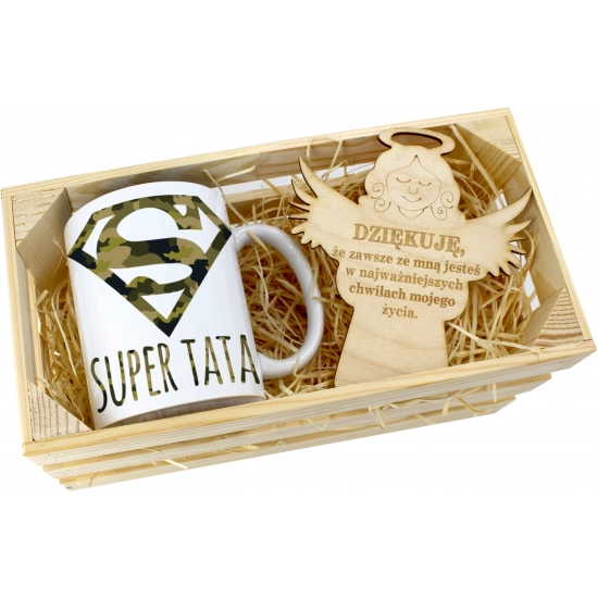 KUBEK W SKRZYNCE NA PREZENT DZIEŃ OJCA TATY TATA