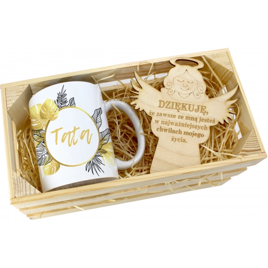 KUBEK W SKRZYNCE NA PREZENT DZIEŃ OJCA TATY TATA