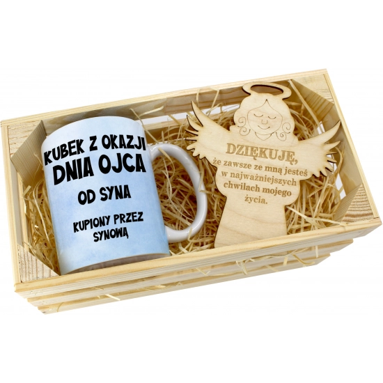 KUBEK W SKRZYNCE NA PREZENT DZIEŃ OJCA TATY TATA