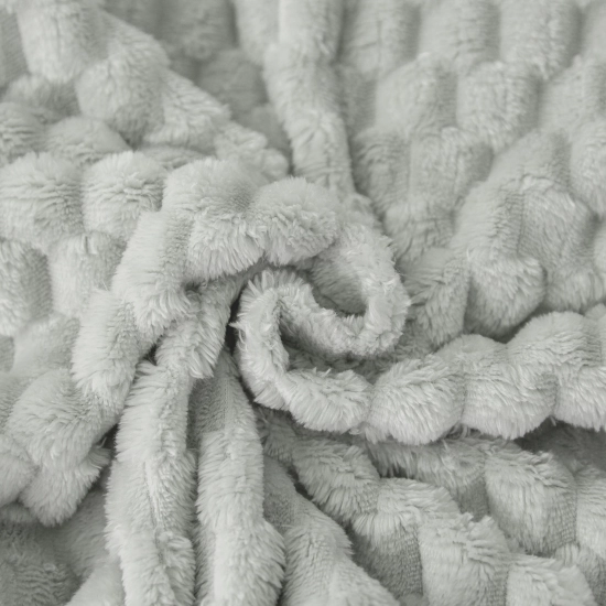 JASNO SZARY KOC 200x220 NARZUTA NA ŁÓŻKO Z MIKROFIBRY MIĘKKI CUBETTO KAPA