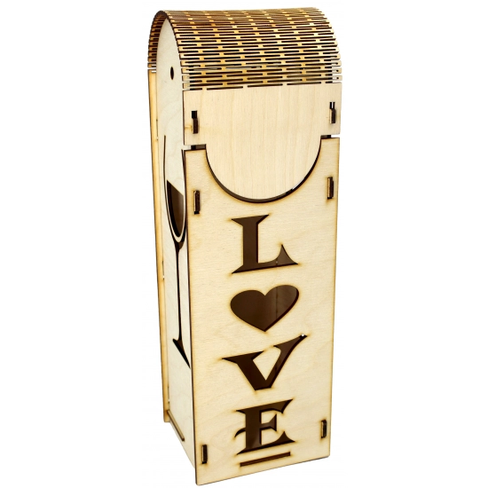 SKRZYNKA NA WINO ALKOHOL PREZENT PUDEŁKO DREWNIANE
