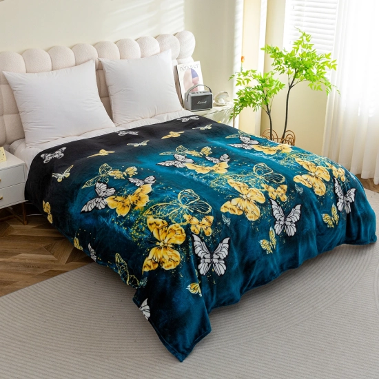 Koc dekoracyjny z mikrofibry 160x200 cm – elegancki wzór do każdego wnętrza