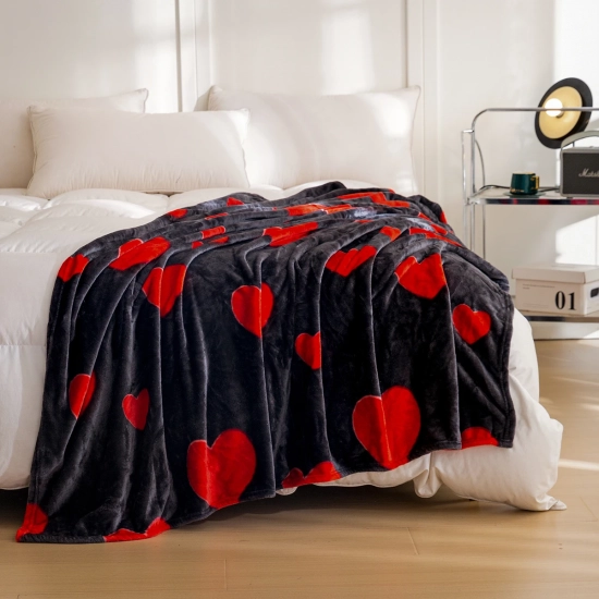 Koc z mikrofibry 200x220 cm we wzory – duży, miękki i ciepły