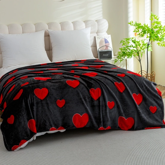 Koc z mikrofibry 200x220 cm we wzory – duży, miękki i ciepły