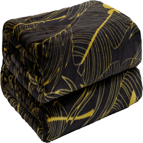 Duży dekoracyjny koc z mikrofibry 200x220 cm – idealny na łóżko małżeńskie