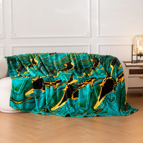 Koc z mikrofibry 200x220 cm we wzory – duży, miękki i ciepły