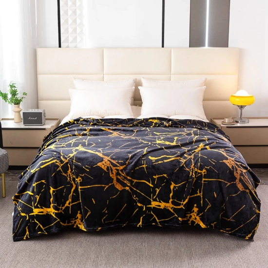 Duży dekoracyjny koc z mikrofibry 200x220 cm – idealny na łóżko małżeńskie