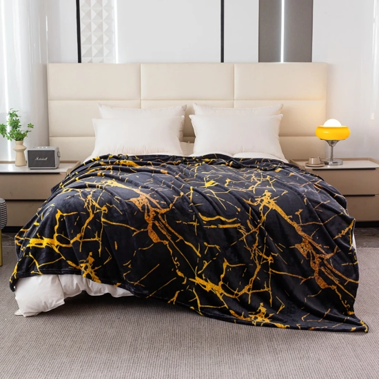 Duży dekoracyjny koc z mikrofibry 200x220 cm – idealny na łóżko małżeńskie