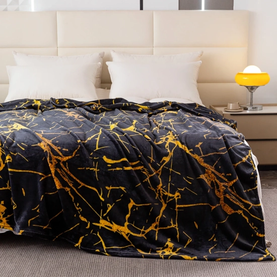 Duży dekoracyjny koc z mikrofibry 200x220 cm – idealny na łóżko małżeńskie