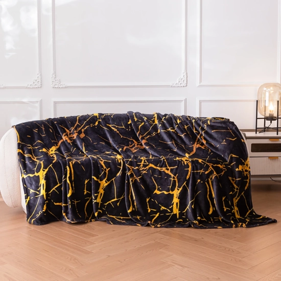 Duży dekoracyjny koc z mikrofibry 200x220 cm – idealny na łóżko małżeńskie