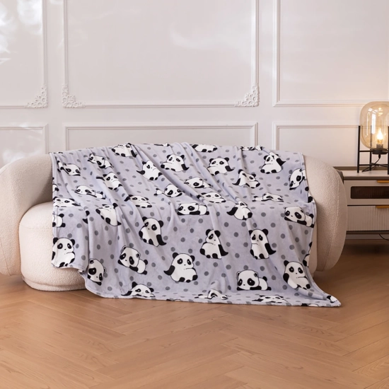 Miękki koc z mikrofibry w rozmiarze 160x200 cm – stylowy dodatek do salonu i sypialni