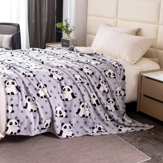 Miękki koc z mikrofibry w rozmiarze 160x200 cm – stylowy dodatek do salonu i sypialni