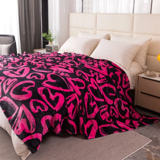 Koc z mikrofibry 200x220 cm – stylowy wzór i przytulna miękkość