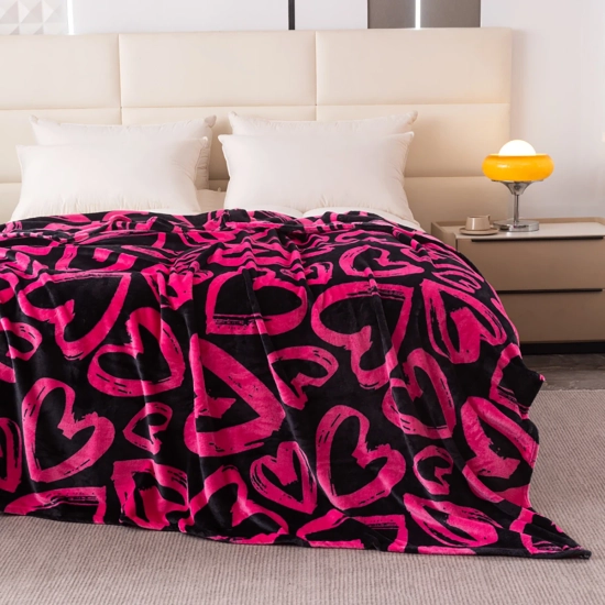 Koc z mikrofibry 200x220 cm we wzory – duży, miękki i ciepły