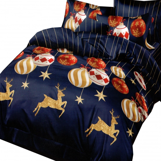 KOMPLET POŚCIELI 100% BAWEŁNA DWUSTRONNA POŚCIEL 140x200 +2 POSZEWKI