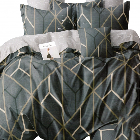 KOMPLET POŚCIELI 100% BAWEŁNA DWUSTRONNA POŚCIEL 135x200 + PRZEŚCIERADŁO