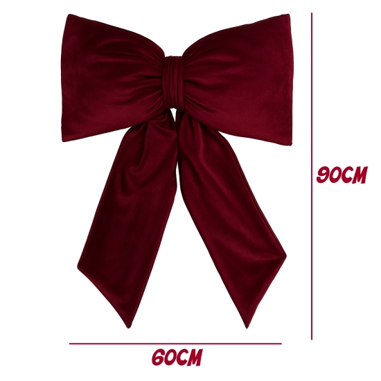 kokarda Holly Bow na wianek lub prezent