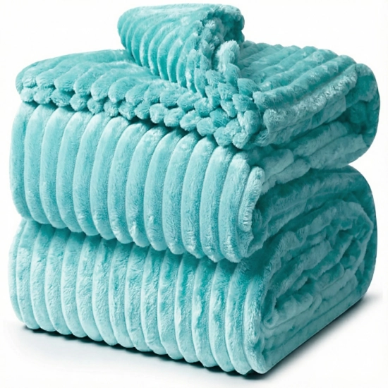 KOC TŁOCZONY 200x220 Z MIKROFIBRY MIĘKKI LUKSUSOWY NARZUTA LAZUR