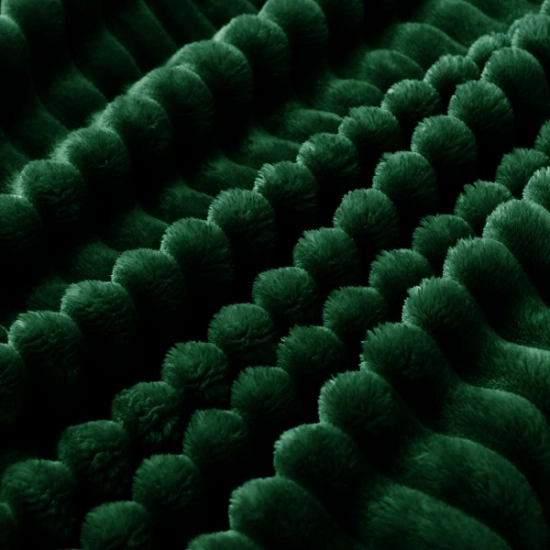 KOC TŁOCZONY 200x220 Z MIKROFIBRY MIĘKKI LUKSUSOWY NARZUTA MALACHIT