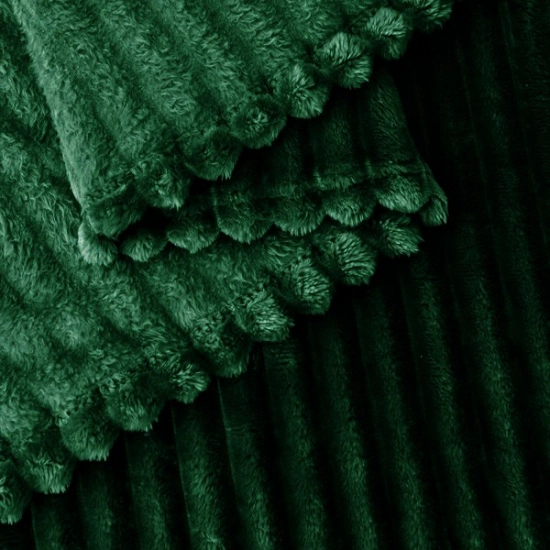 KOC TŁOCZONY 200x220 Z MIKROFIBRY MIĘKKI LUKSUSOWY NARZUTA MALACHIT