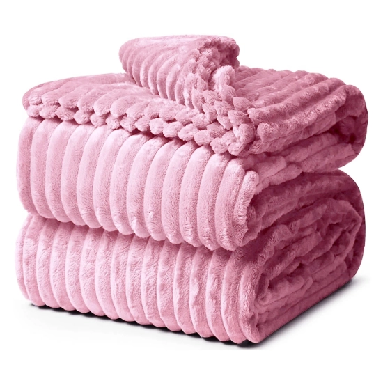 KOC TŁOCZONY 200x220 Z MIKROFIBRY MIĘKKI LUKSUSOWY NARZUTA WRZOS