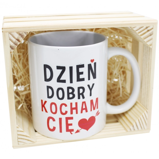 SUPER PREZENT KUBEK Z NADRUKIEM W SKRZYNCE
