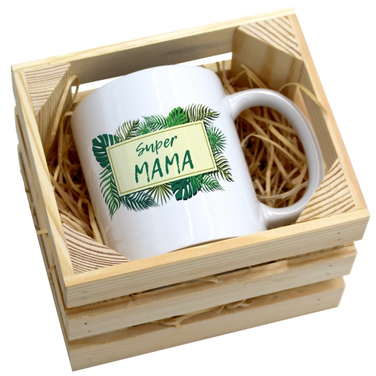 KUBEK 330ml W SKRZYNCE DLA MAMY PREZENT DZIEŃ MATKI MAMA MAMUSIA UPOMINEK