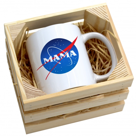 KUBEK 330ml W SKRZYNCE DLA MAMY PREZENT DZIEŃ MATKI MAMA MAMUSIA UPOMINEK
