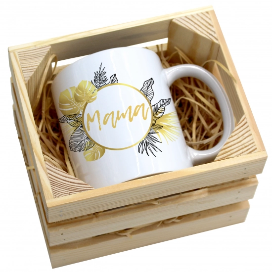 KUBEK 330ml W SKRZYNCE DLA MAMY PREZENT DZIEŃ MATKI MAMA MAMUSIA UPOMINEK