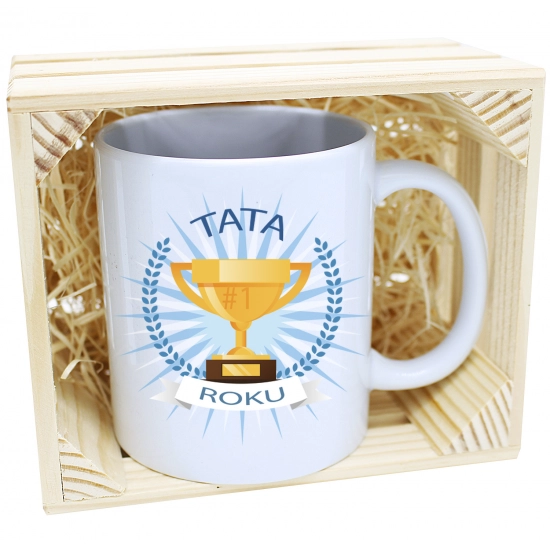 KUBEK W SKRZYNCE NA PREZENT DZIEŃ OJCA TATY TATA