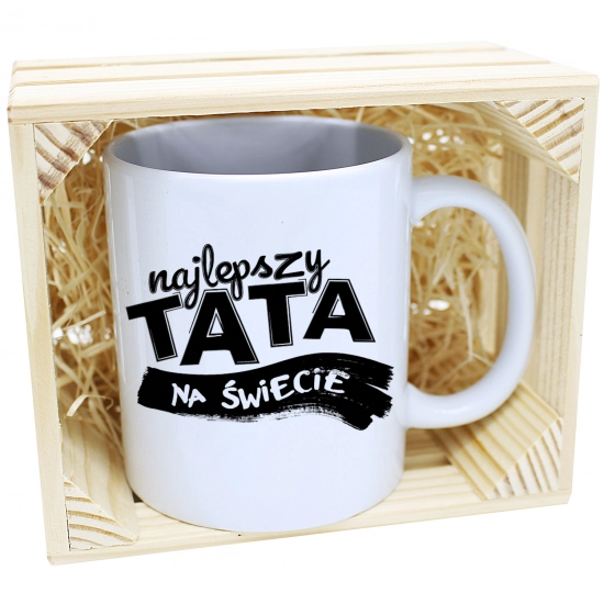 KUBEK W SKRZYNCE NA PREZENT DZIEŃ OJCA TATY TATA