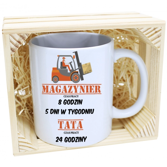 KUBEK W SKRZYNCE NA PREZENT DZIEŃ OJCA TATY TATA