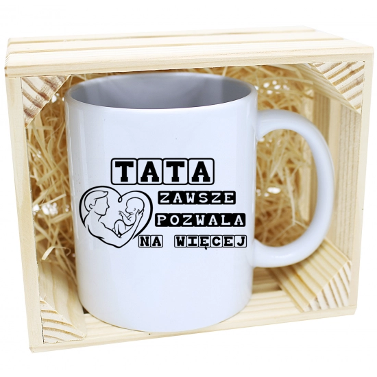 KUBEK W SKRZYNCE NA PREZENT DZIEŃ OJCA TATY TATA