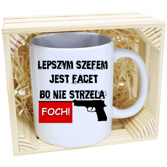 KUBEK W SKRZYNCE NA PREZENT DZIEŃ CHŁOPAKA FACET
