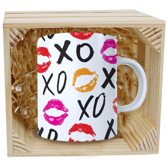 PREZENT WALENTYNKI DZIEŃ KOBIET KUBEK W SKRZYNCE