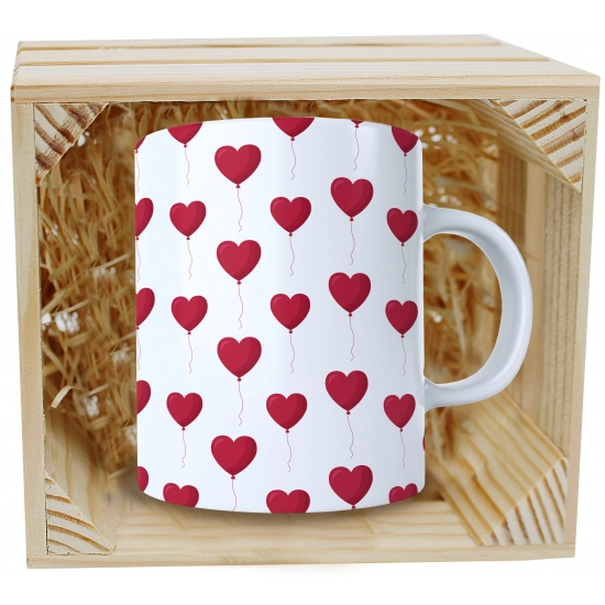 PREZENT WALENTYNKI DZIEŃ KOBIET KUBEK W SKRZYNCE