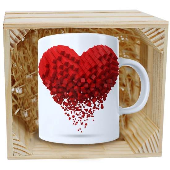 PREZENT WALENTYNKI DZIEŃ KOBIET KUBEK W SKRZYNCE