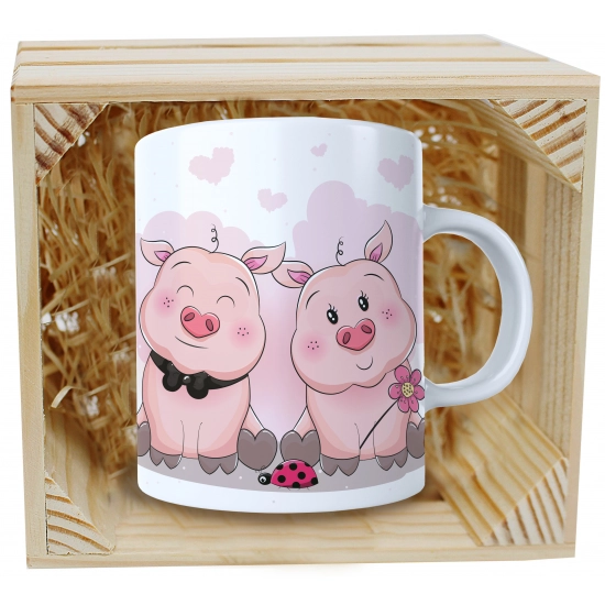 PREZENT WALENTYNKI DZIEŃ KOBIET KUBEK W SKRZYNCE