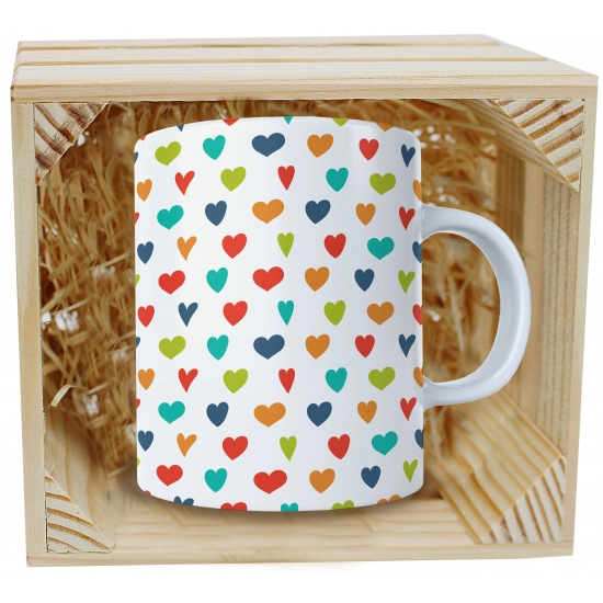 PREZENT WALENTYNKI DZIEŃ KOBIET KUBEK W SKRZYNCE