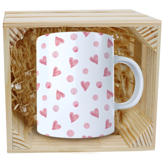 PREZENT WALENTYNKI DZIEŃ KOBIET KUBEK W SKRZYNCE