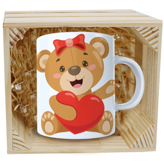 PREZENT WALENTYNKI DZIEŃ KOBIET KUBEK W SKRZYNCE
