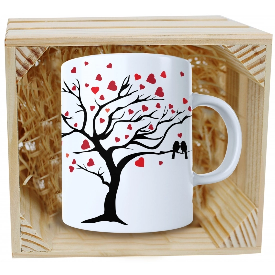 PREZENT WALENTYNKI DZIEŃ KOBIET KUBEK W SKRZYNCE