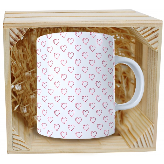 PREZENT WALENTYNKI DZIEŃ KOBIET KUBEK W SKRZYNCE