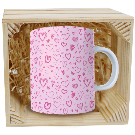 PREZENT WALENTYNKI DZIEŃ KOBIET KUBEK W SKRZYNCE