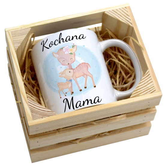 KUBEK 330ml W SKRZYNCE DLA MAMY PREZENT DZIEŃ MATKI MAMA MAMUSIA UPOMINEK
