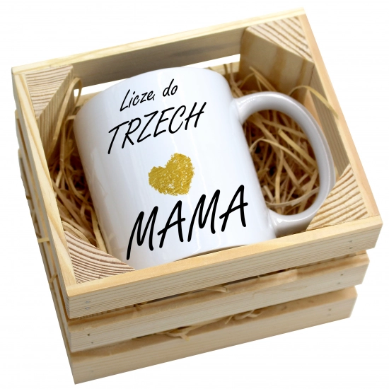 KUBEK 330ml W SKRZYNCE DLA MAMY PREZENT DZIEŃ MATKI MAMA MAMUSIA UPOMINEK