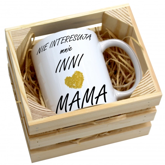 KUBEK 330ml W SKRZYNCE DLA MAMY PREZENT DZIEŃ MATKI MAMA MAMUSIA UPOMINEK