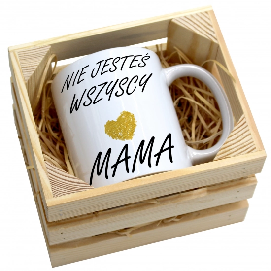 KUBEK 330ml W SKRZYNCE DLA MAMY PREZENT DZIEŃ MATKI MAMA MAMUSIA UPOMINEK